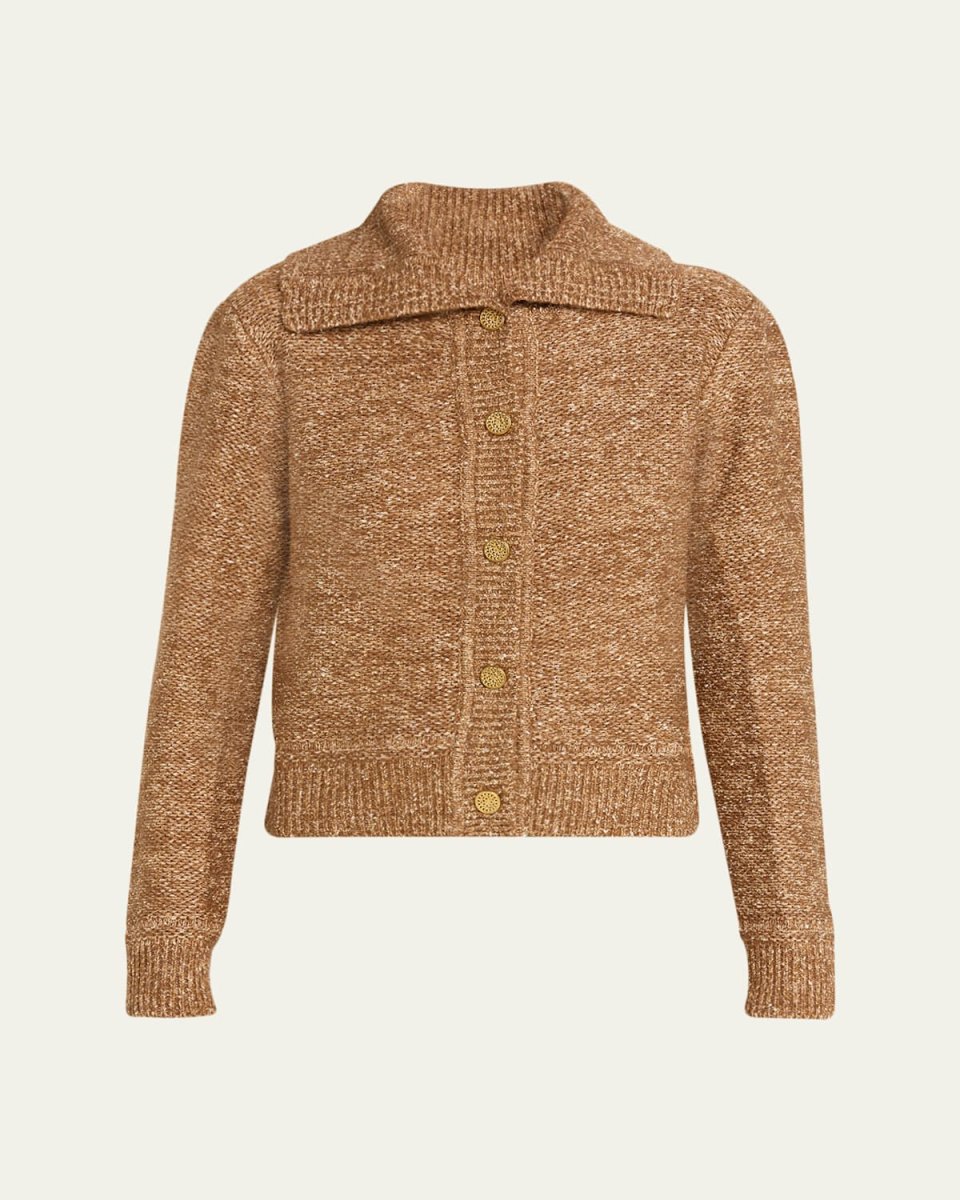 Armand Shimmer Melange Knit Sweater